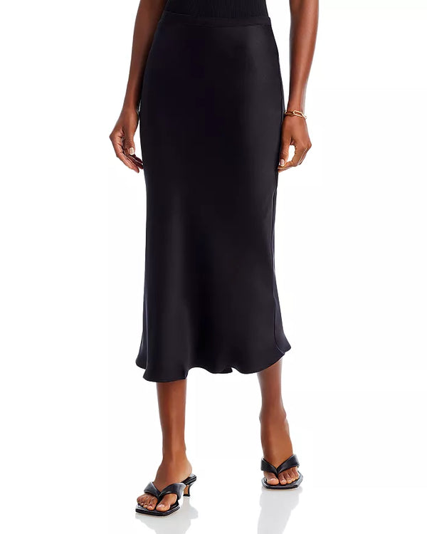 Bar Silk Skirt - Black