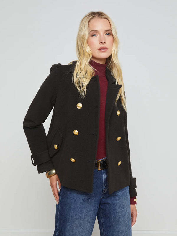 Franco Short Military Coat