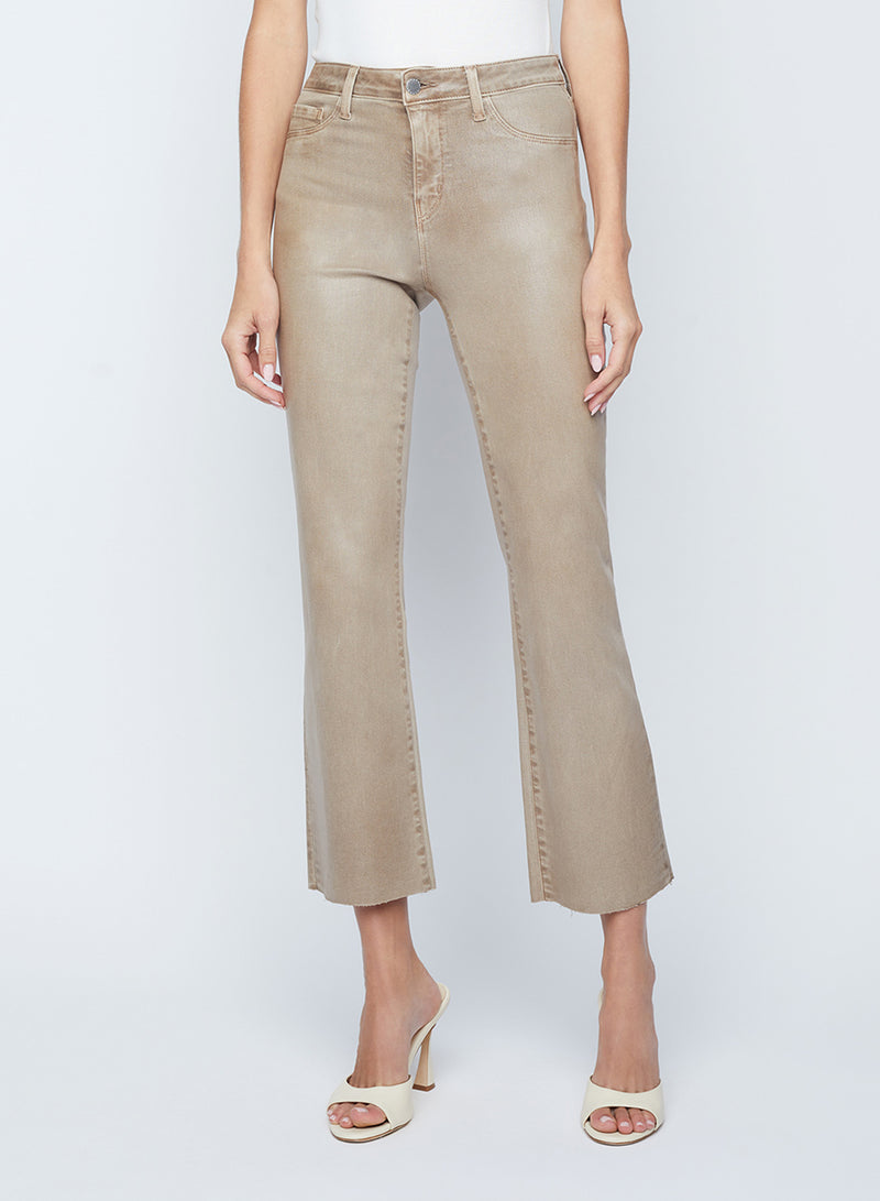 Kendra H/R Crop Flare - Rye Coated