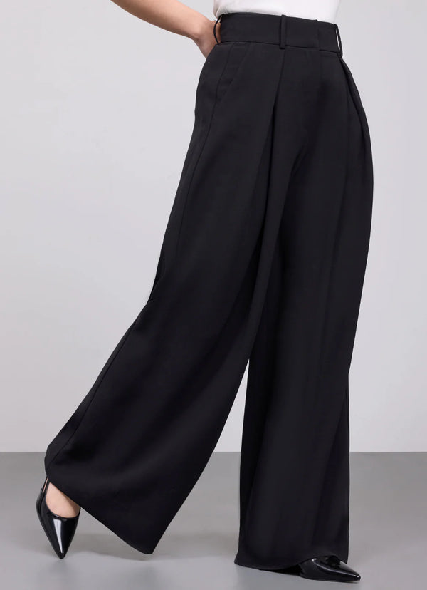 Kenzie Pleated Pant - Crepe