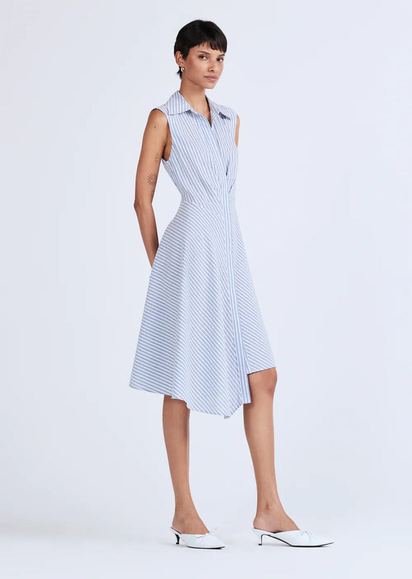 Themis Sleeveless Shirt Dress