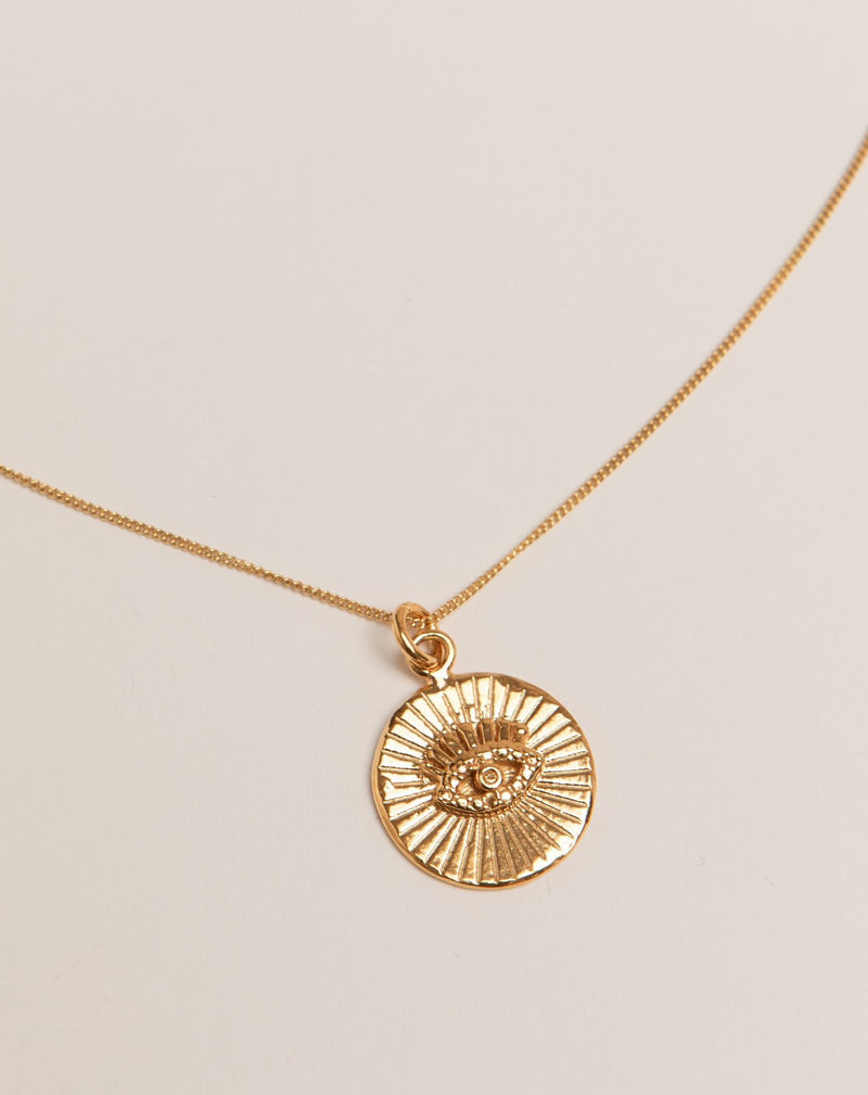 Illuminating Eye Necklace - Gold