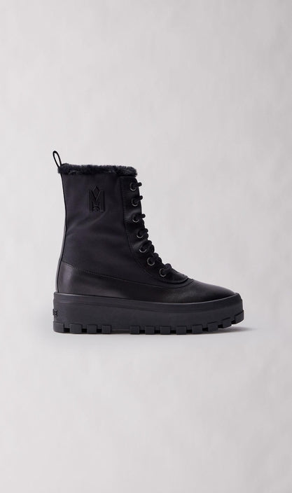 Mackage Hero Shearling Boot - Black, Black/Natural